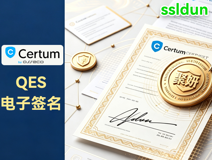在国内申请Certum QES合格电子签办理流程